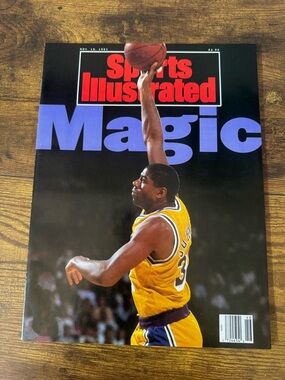 Sports Illustrated Nov 18 1991 Magic Johnson Lakers Newsstand Cover